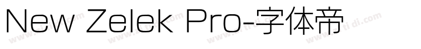 New Zelek Pro字体转换